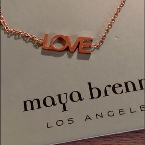 Maya Brenner Gold Ankle Bracelet “LOVE”